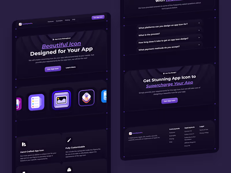 Cover image for IconLayouts - Landing Page in Framer