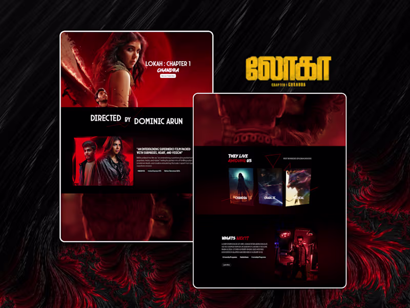 Cover image for Website For The New Lokah Universe From Mollywood