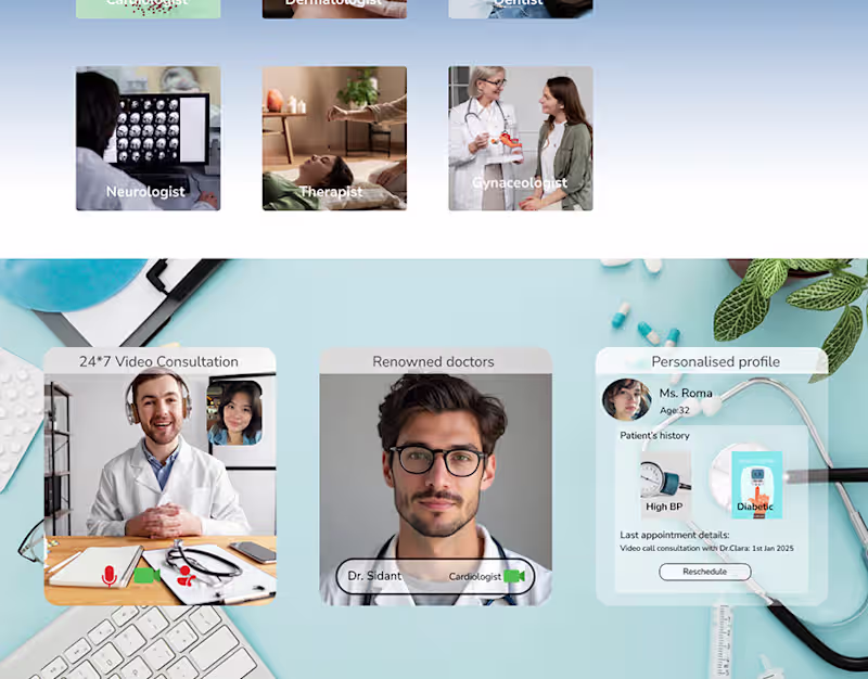 Cover image for Telehealth website designing/ Healthcare website :: Behance