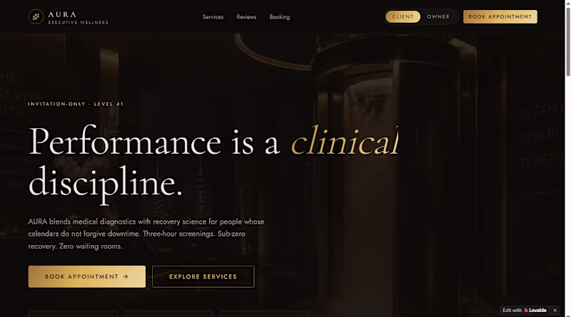 Cover image for AI-Powered Wellness Booking and Clinic Management Platform