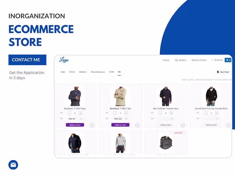 Cover image for Modern looking Enterprise E-commerce Store