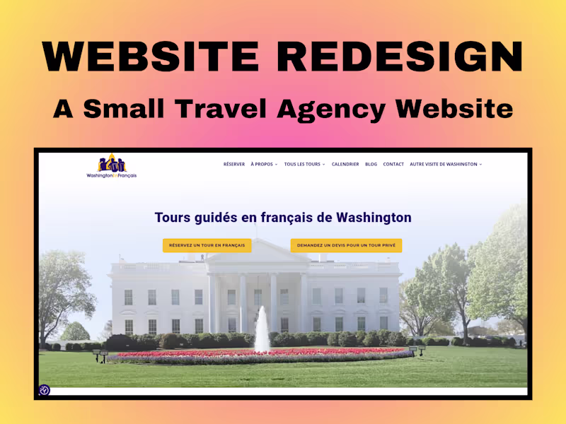 Cover image for Website Redesign for Washington En Français