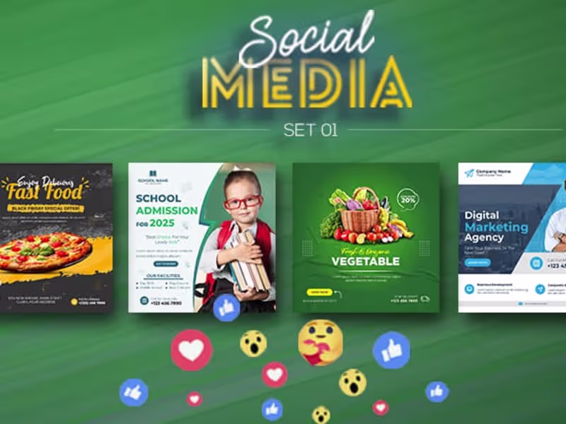 Cover image for I will design eye catching social media posts and ads