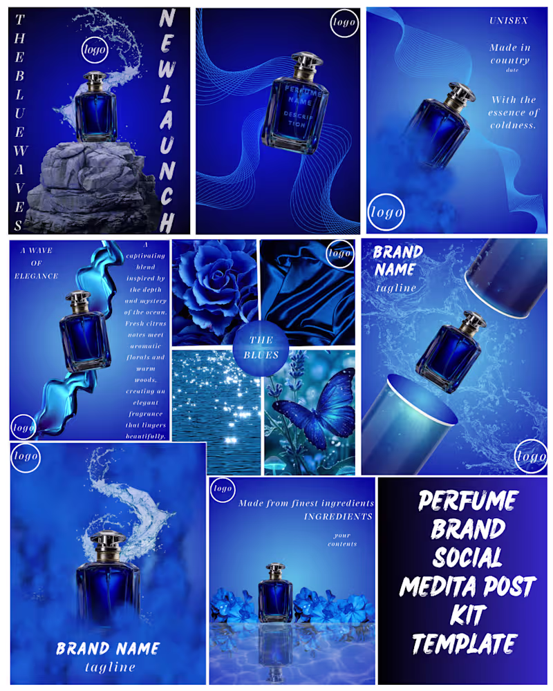 Cover image for Perfume Ad Templates | 8 Editable Designs for Fragrance Brand