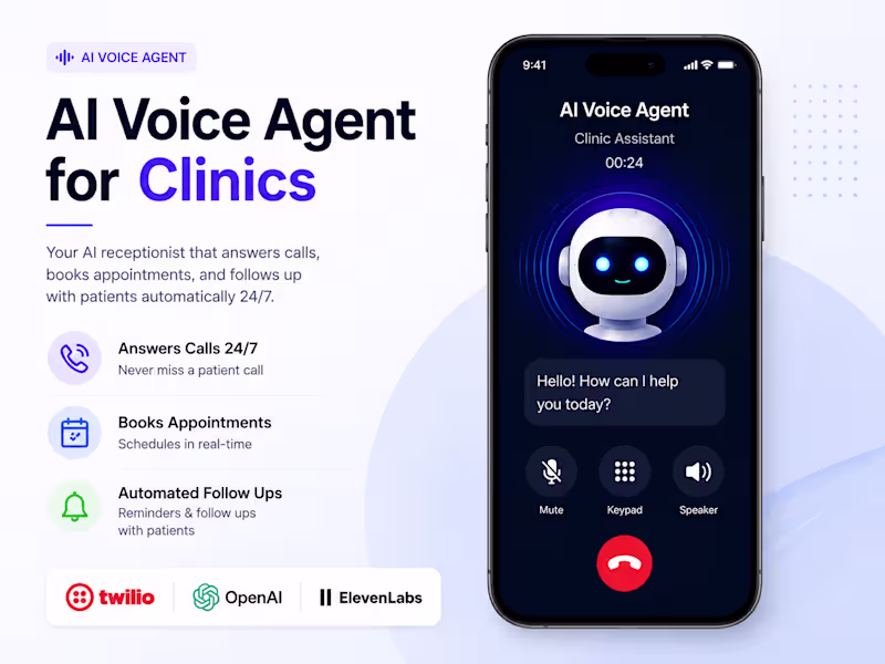 Cover image for AI Voice Agent for Clinics