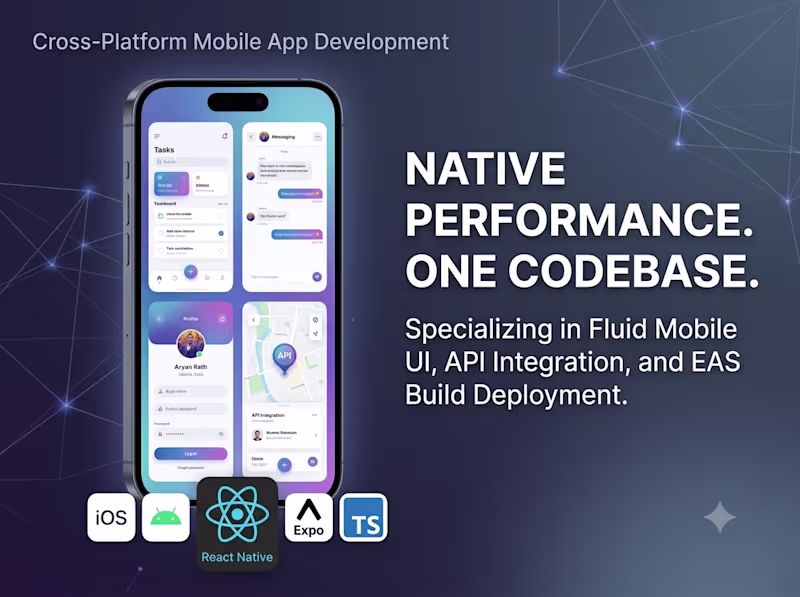 Cover image for Cross-Platform Mobile App Development with React Native & Expo