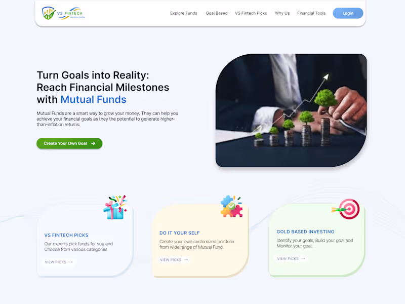 Cover image for Modern Website Redesign for Fintech Startup
