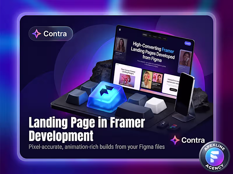 Cover image for Landing Page in Framer (Development)