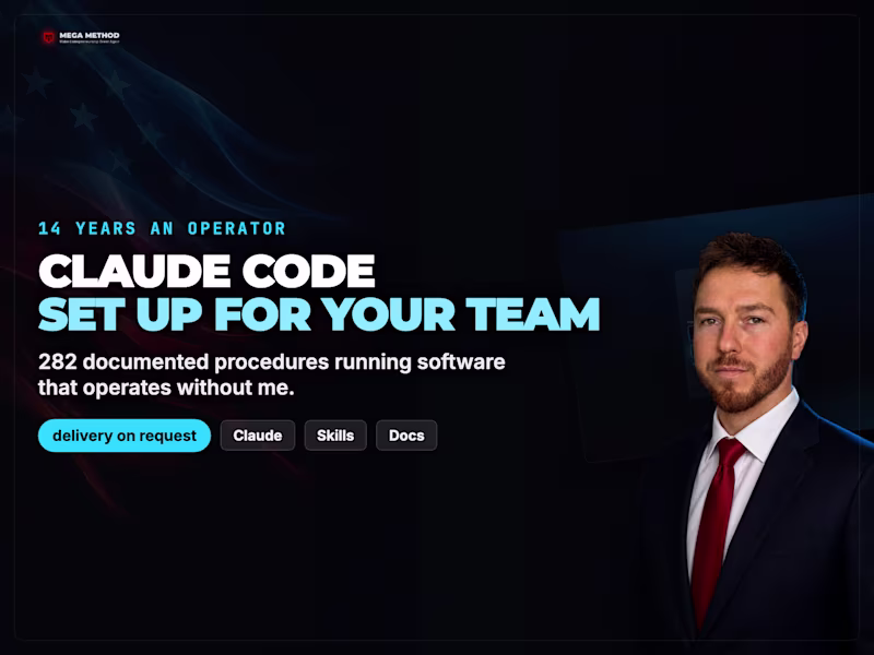 Cover image for Claude Code Set Up Properly, With Skills Built For Your Team