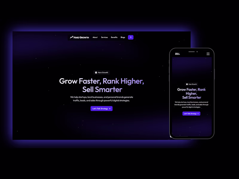 Cover image for Harz Growth Website Redesign