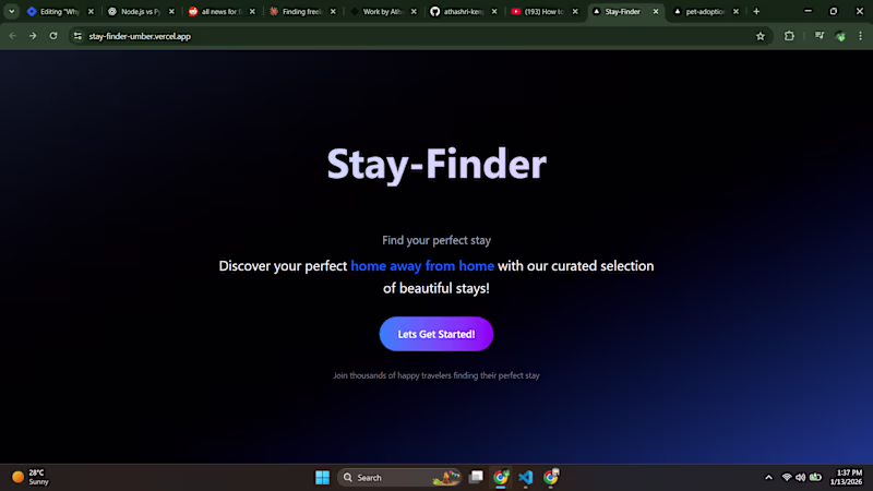 Cover image for Build a Airbnb Clone (Stay-Finder) A production-ready Airbnb...