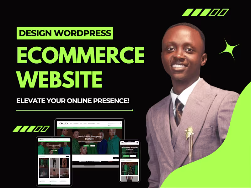 Cover image for WordPress E-commerce Website design using Woocommerce.