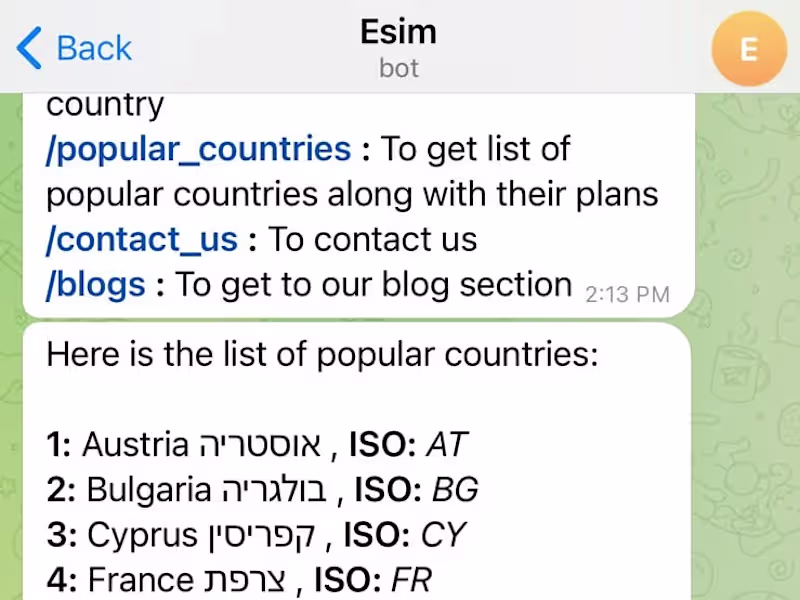 Cover image for Telegram Chatbot