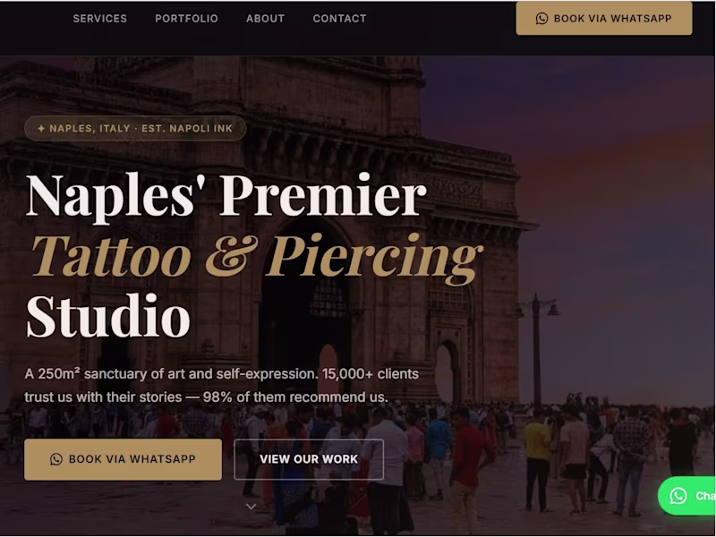 Cover image for Naples' Premier Tattoo & Piercing