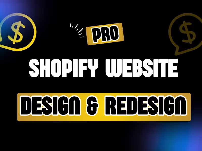 Cover image for I will Build shopify store, shopify store design,shopify website