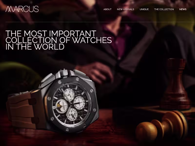 Cover image for Marcus. Concept, Art Direction and UX 