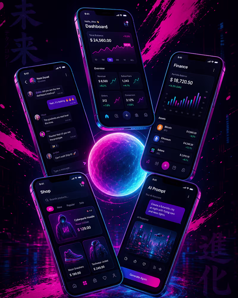 Cover image for Custom Mobile UI Kit — Figma, variant-driven, ship-ready