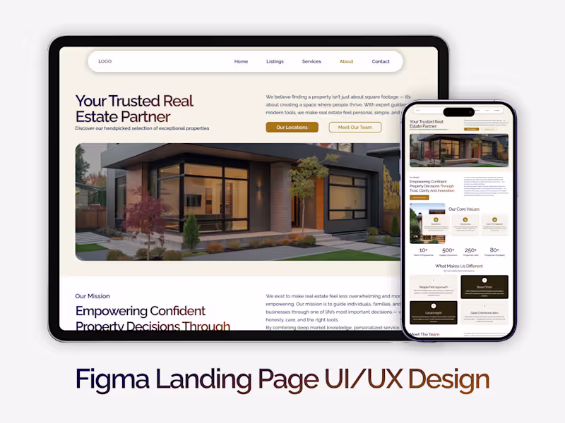 Cover image for High-Conversion Landing Page UI/UX Design (Figma)