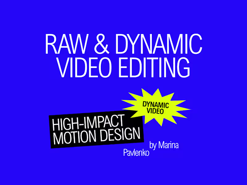 Cover image for High-Impact Video Editing & Creative Motion Design