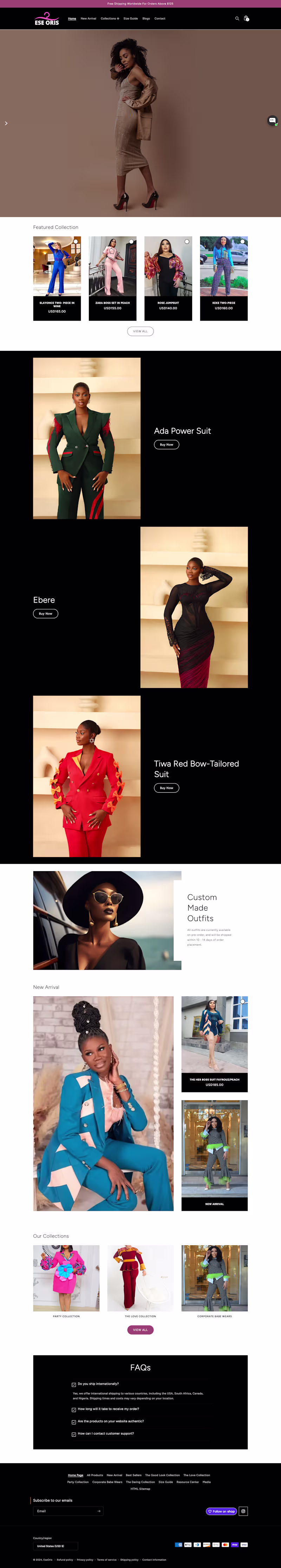 Cover image for EseOris - Shopify Fashion Store