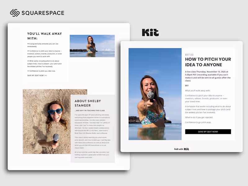 Cover image for Kit & Squarespace for the Win!