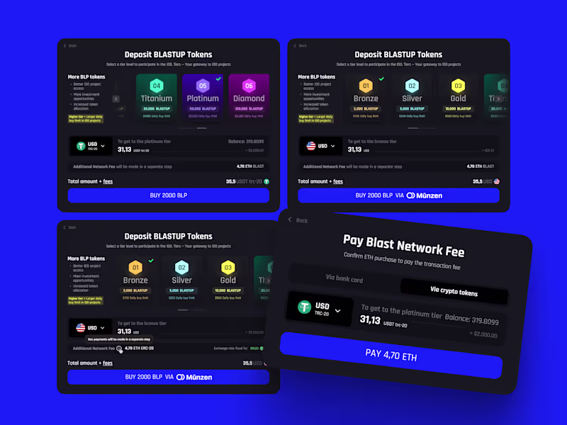 Cover image for BlastUP IDO Flow UX | 5-Step Onboarding → 68% Conversion