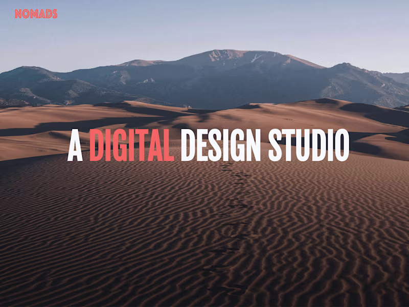Cover image for Nomads | Webflow Development