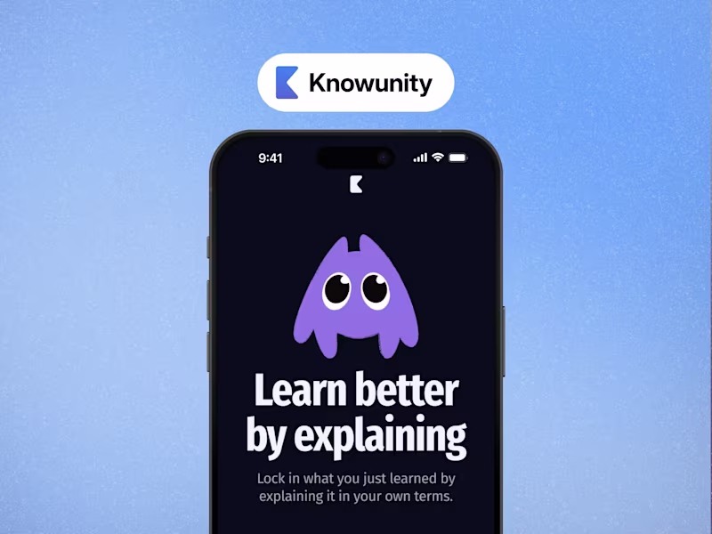 Cover image for Knowunity: Designing for a voice-powered active recall