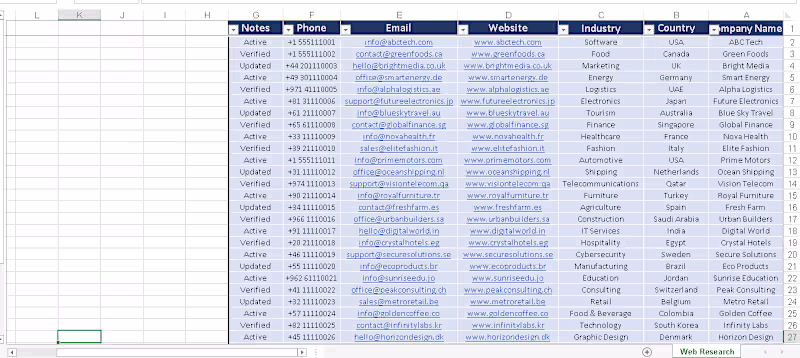 Cover image for I will do web research and collect data into Excel sheets