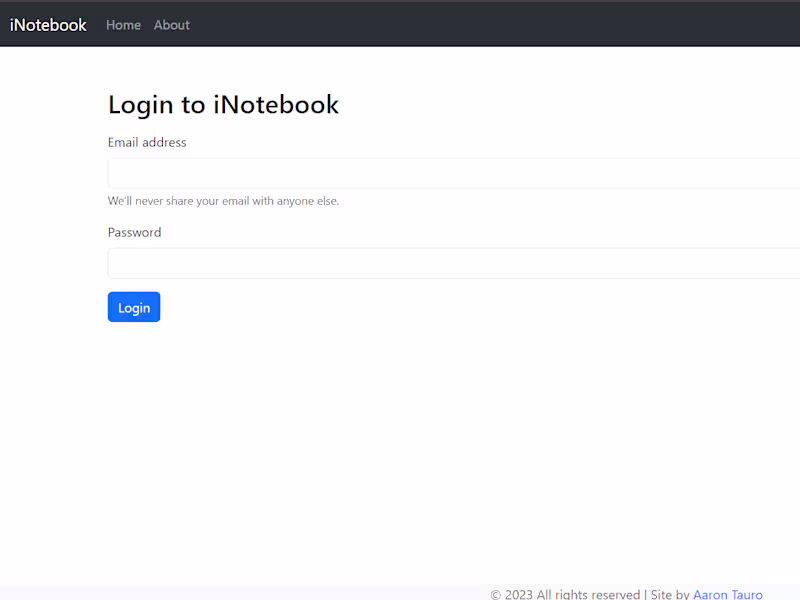 Cover image for iNotebook- Your notes are secure on the cloud