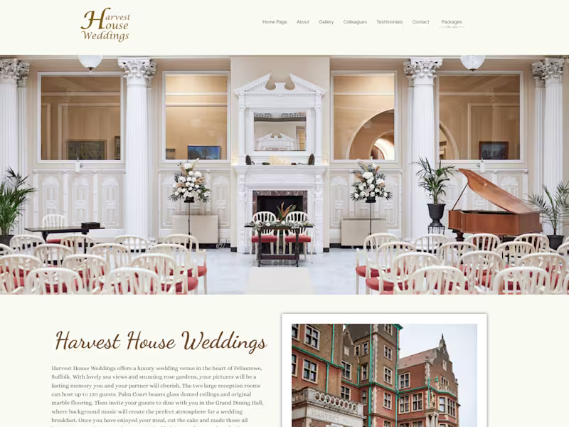Cover image for Harvest House Weddings