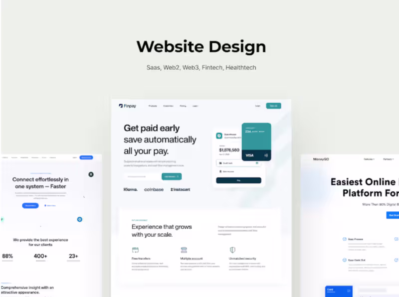 Cover image for WEBSITE UX UI DESIGN