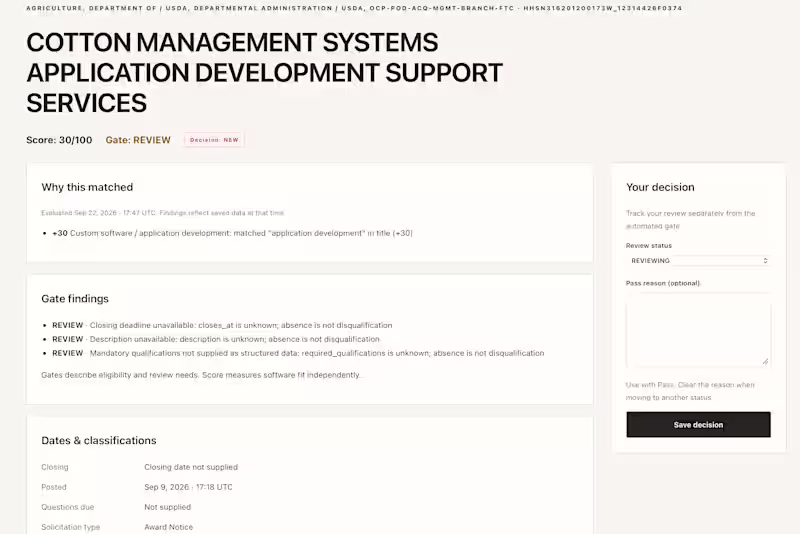 Cover image for Atorasu — Procurement Intelligence System