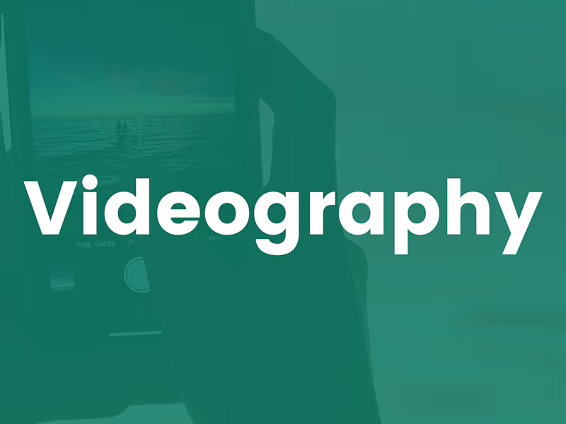 Cover image for Videography: Short Form, Social & Promotional