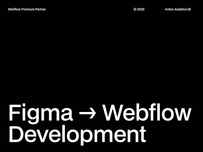 Cover image for Figma to Webflow