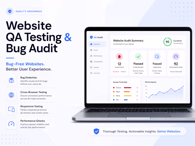 Cover image for Website QA Testing for Smooth, Bug-Free Launches