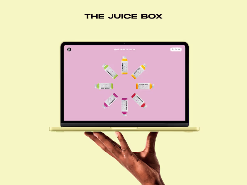 Cover image for The Juice Box- Brand Identity/ Web Design