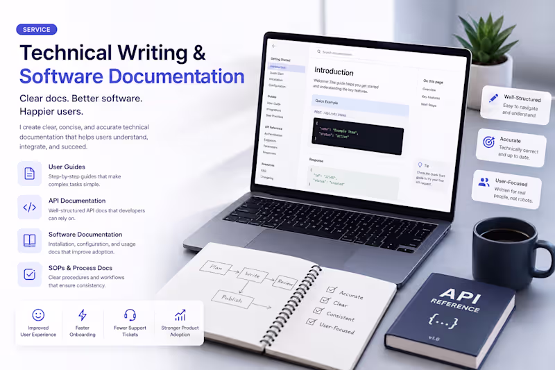 Cover image for Technical Writing & Software Documentation
