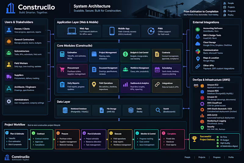 Cover image for Construcllo is an all-in-one construction
