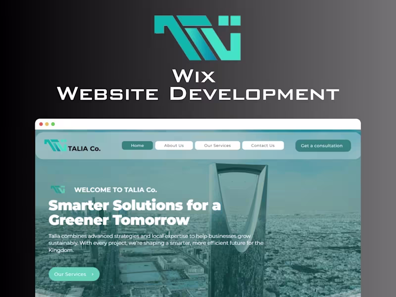 Cover image for Talia Co. Corporate Website for Facilities & Sustainability