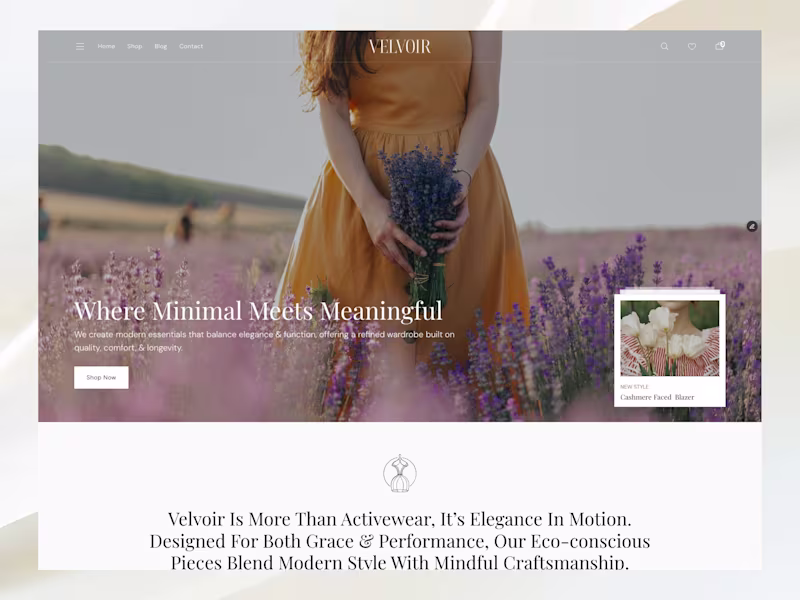 Cover image for Velvoir-Modern Fashion eCommerce Template