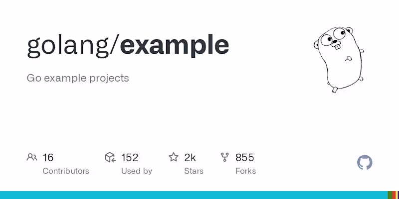 Cover image for Go example projects
