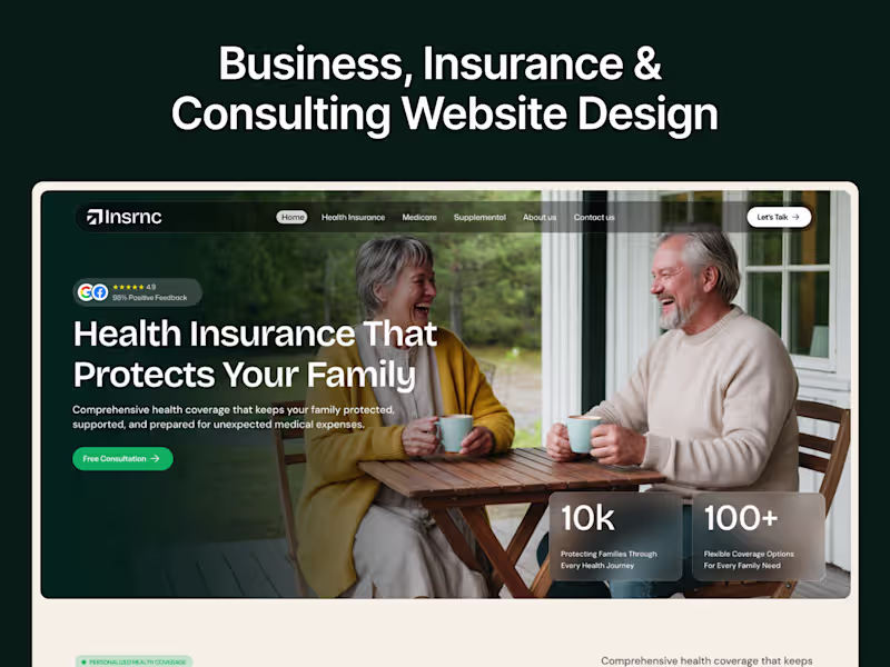 Cover image for Business, Insurance & Consulting Website Design