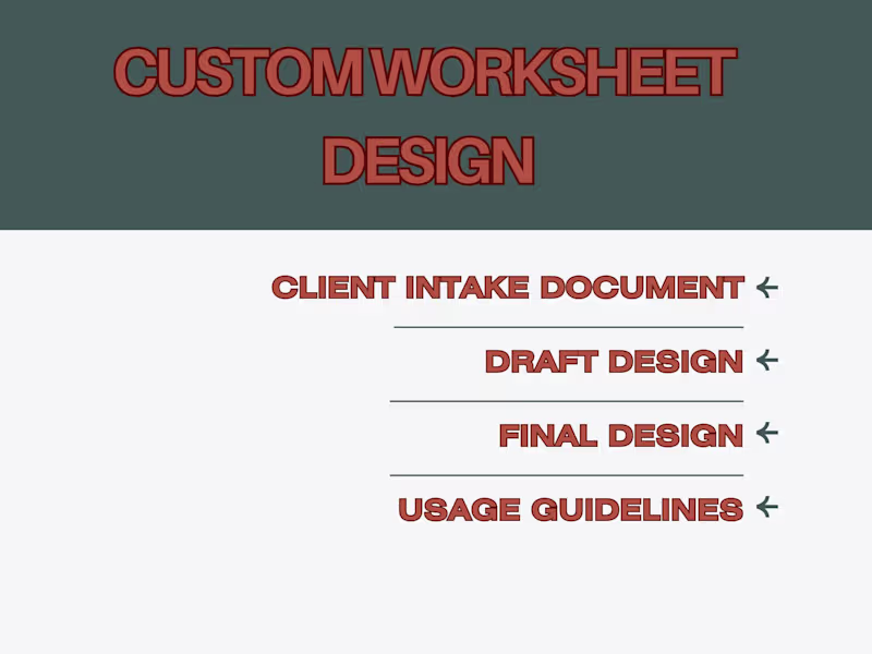 Cover image for Custom Worksheet Design