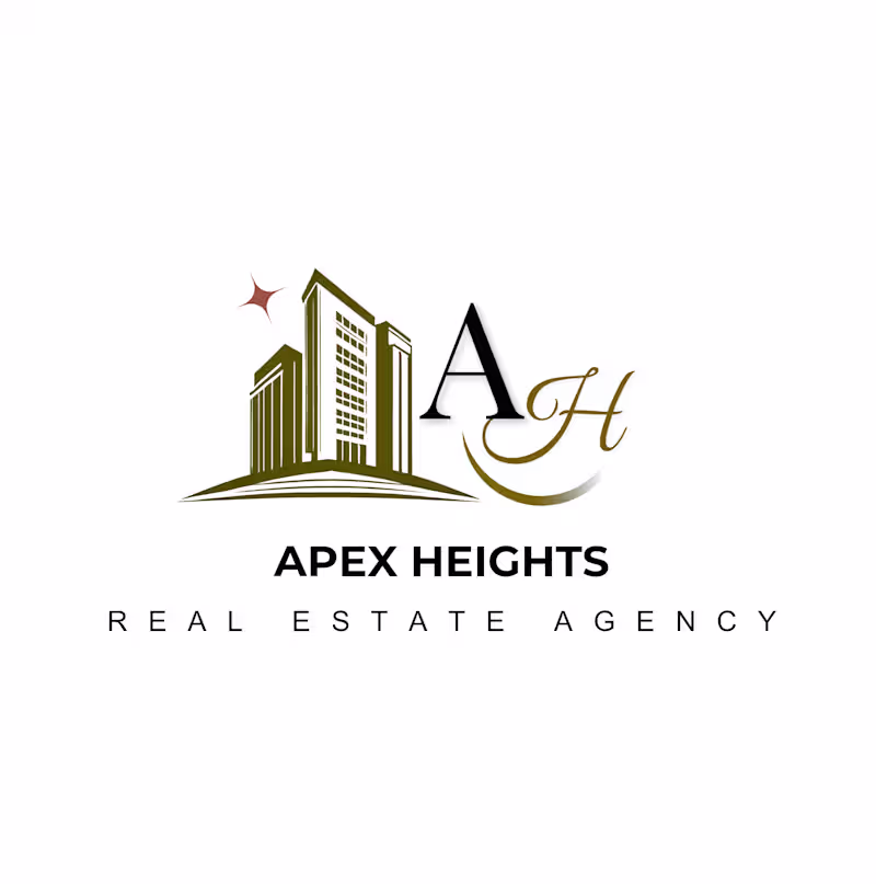 Cover image for Apex Heights - Professional Real Estate Agency Logo🏙️