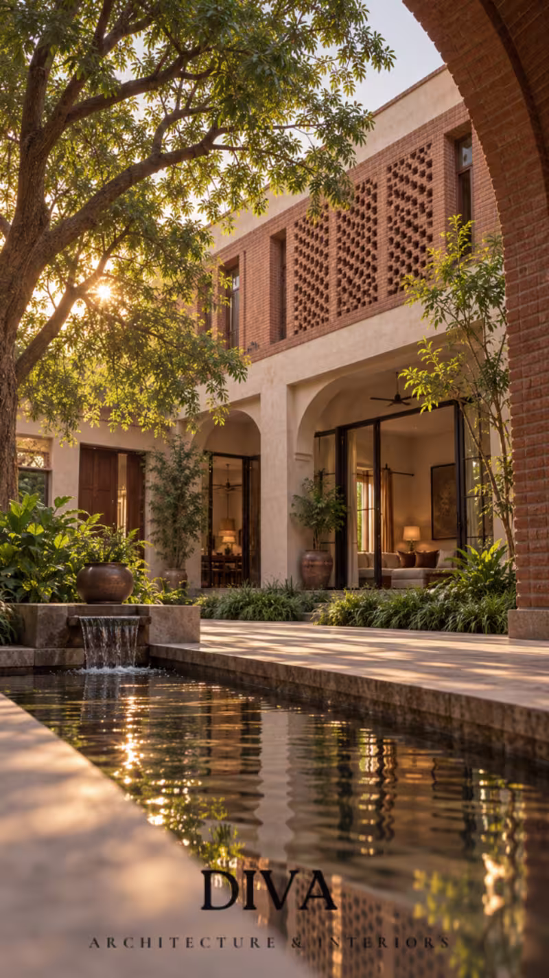 Cover image for A Modern Pakistani Courtyard Home
