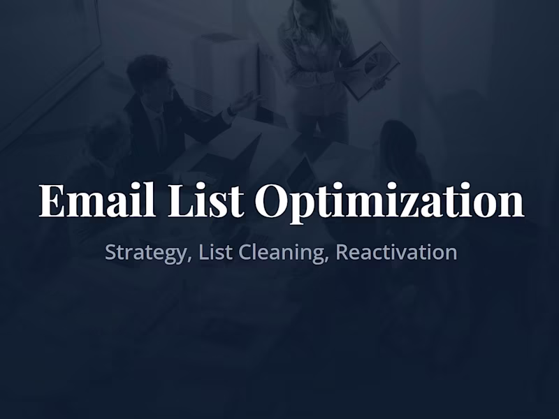 Cover image for Email List Optimization