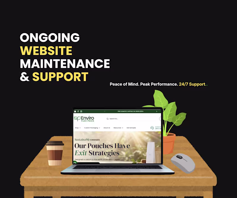 Cover image for Monthly Website Maintenance & Support – WordPress, Shopify, etc