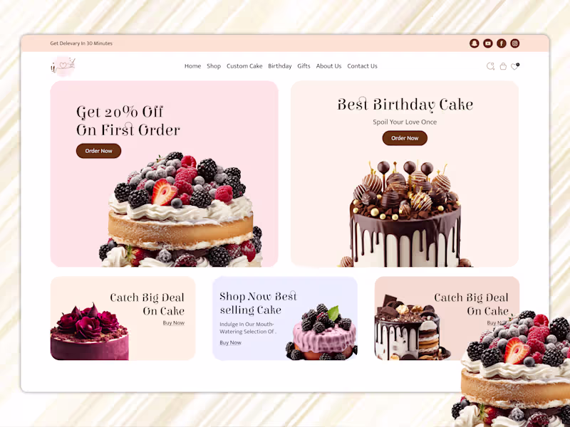 Cover image for 🎂🍰 Sweet Moments Start Online
