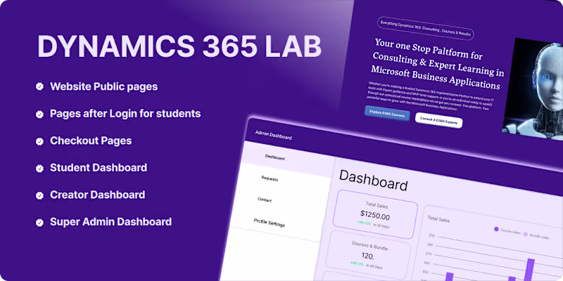Cover image for Dynamics 365 LAB Custom LMS platform